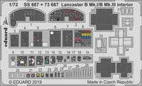 MW22 Eduard SS687 Lancaster B Mk.I/B Mk.Iii Interior 1/72 Zoom Set For Airfix
