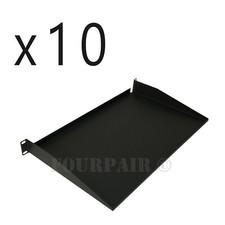 10 Pack - 1 Space Cantilever Server Monitor Rack Mount Shelf - 19" 1U 10" Deep
