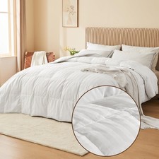 Puredown Goose Feather Down Comforter Full/Queen Size - All Season Duvet Insert