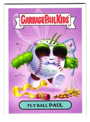 Fly Ball Paul GPK 2015 Garbage Pail Kids Baseball Mascot Insert