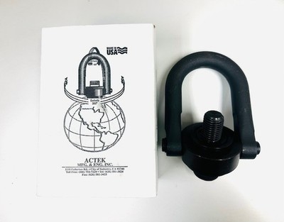 NEW IN BOX ACTEK PART NO. AK46210 SAFETY SWIVEL HOIST RING LOAD 10,000LBS