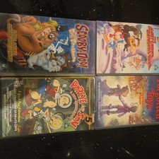 4 cartoon vhs videos