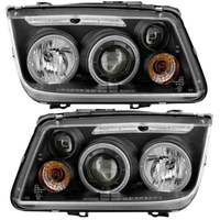 Angel Eyes Scheinwerfer FüR Vw Bora 1J 09.1998-07.2005 Nsw Schwarz