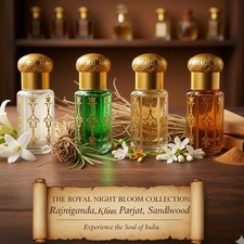 Luxury Attar Gift Set Alcohol Free Perfume Oil Royal Night Bloom Set