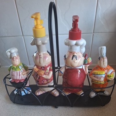 CIC Master of the Grill Chef Gewürzset Salz Pfeffer Senf Ketchup Barbecue