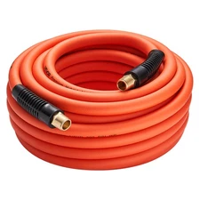 VEVOR Air Hose 1/2" x50ft Hybrid Air Hose with 1/2 inch Solid Brass Male Fitting