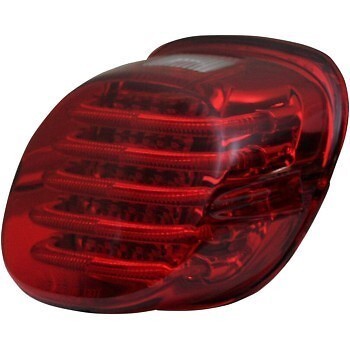 Custom Dynamics PB-TL-LPW-R Red Top Window Taillight for Harley
