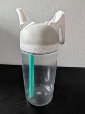 Owala Freesip Clear Tritan Plastic Water Bottle with Straw 16 oz Cleaned