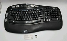 Logitech K350 Comfort Wave Ergonomic Wireless Keyboard With Dongle