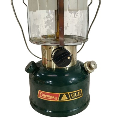 Vintage GREEN COLEMAN CL2 ADJUSTABLE LANTERN 1984 Double Mantle +