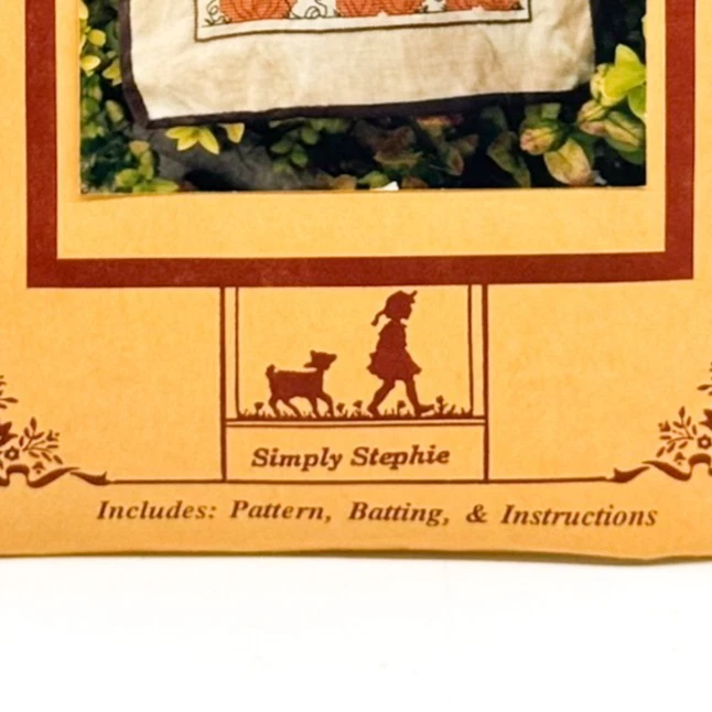 Simply Stephie Cross Stitch Kit Scarecrow Pumpkins Fall Wall Hanging Pattern New - Image 4 of 4