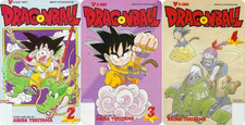 Dragon Ball #2 3 4-Manga 4th Print Cvr Set (V...