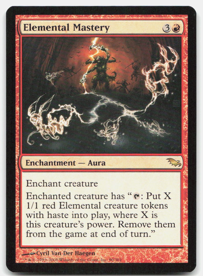 Elemental Mastery 90 Rare Shadowmoor Magic: The Gathering Near Mint