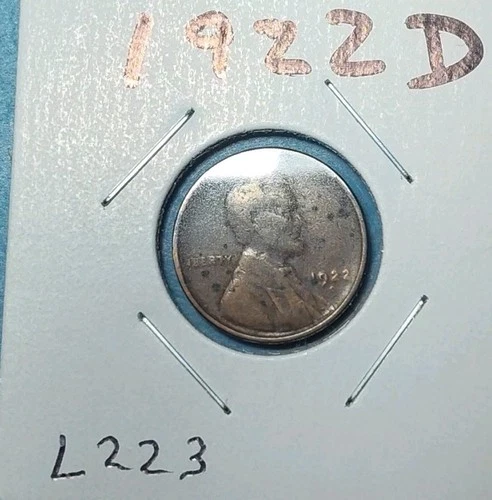 1922D Lincoln Cent / Very Good VG with Details / Low Shipping