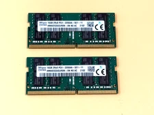 2 X 16GB (32GB) SK Hynix 1RX8 PC4-3200AA-SE1 SODIMM Memory RAM  HMA82GS6DJR8N-XN