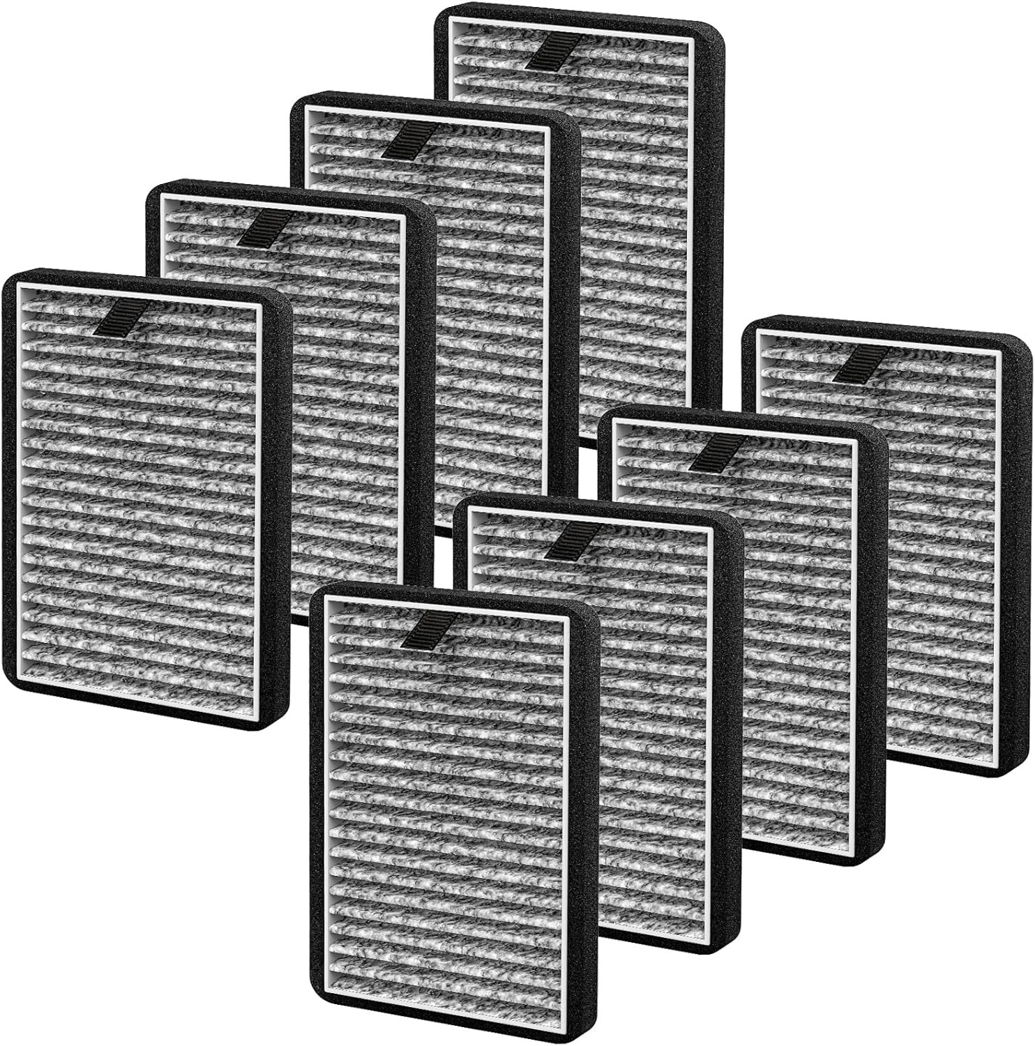 8 Pack HEPA + Carbon Filters for Clarifion Mini Air Purifiers - Pure Air Quality