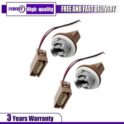2 Set Turn Signal Parking Lamp Plug+Pigtail Connector 2U5Z13411SA For FORD F250