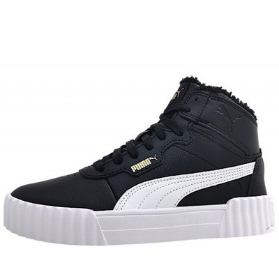Puma Carina 3.0 Mid WTR Jungen Sneaker in Schwarz