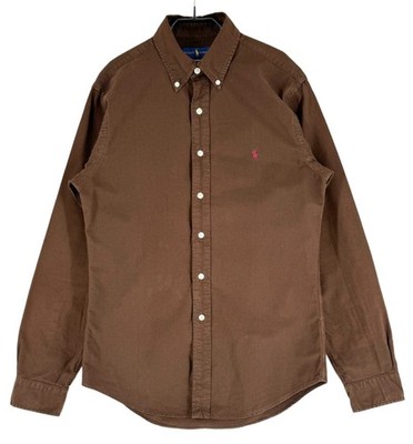Ralph Lauren Herren Slim Fit Langarm Lässig Formalhemd Größe S
