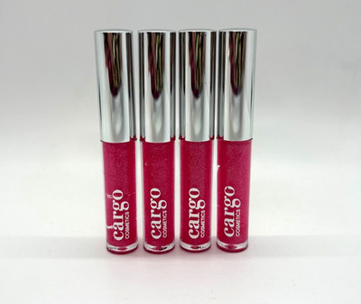 Lot of 4  ~ Cargo Lip Gloss Minis ~ 0.054 fl oz ea  Moulin Rouge  TRAVEL SIZE!