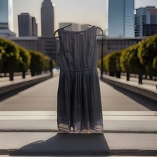 Carmen Marc Volvo. …Luxe Navy  Blue Sheer Dress. Classy And Dressy