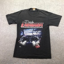 Vintage Dale Earnhardt Shirt Mens Medium Black NASCAR Racing Nutmeg Graphic 90s