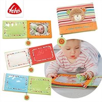 Fehn Baby Fotoalbum Teddy 30X30Cm Stoff Erinnerungsbuch Spielzeug 0+ Monate