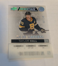 2021-22 Upper Deck Credentials Ticket Access Acetate #TA-TH Taylor Hall /149
