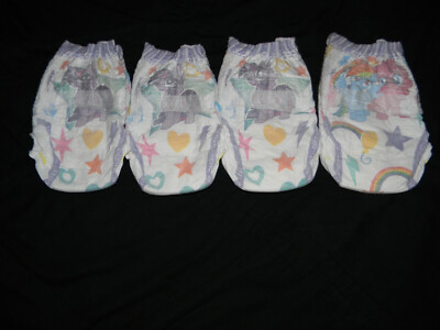 4 sample Pampers easy-ups 5t-6t 41+Lbs (My little pony)