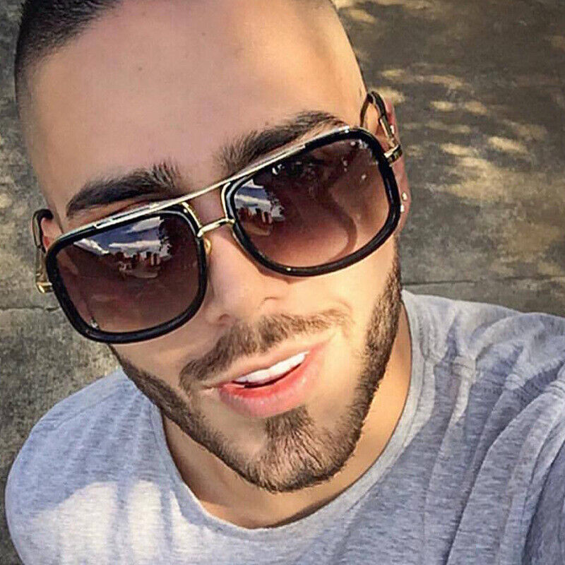 Mens Square Sunglasses Oversized Fashion Designer Celebrity Mens Square Sunglasses Oversized Fashion Designer Celebrity