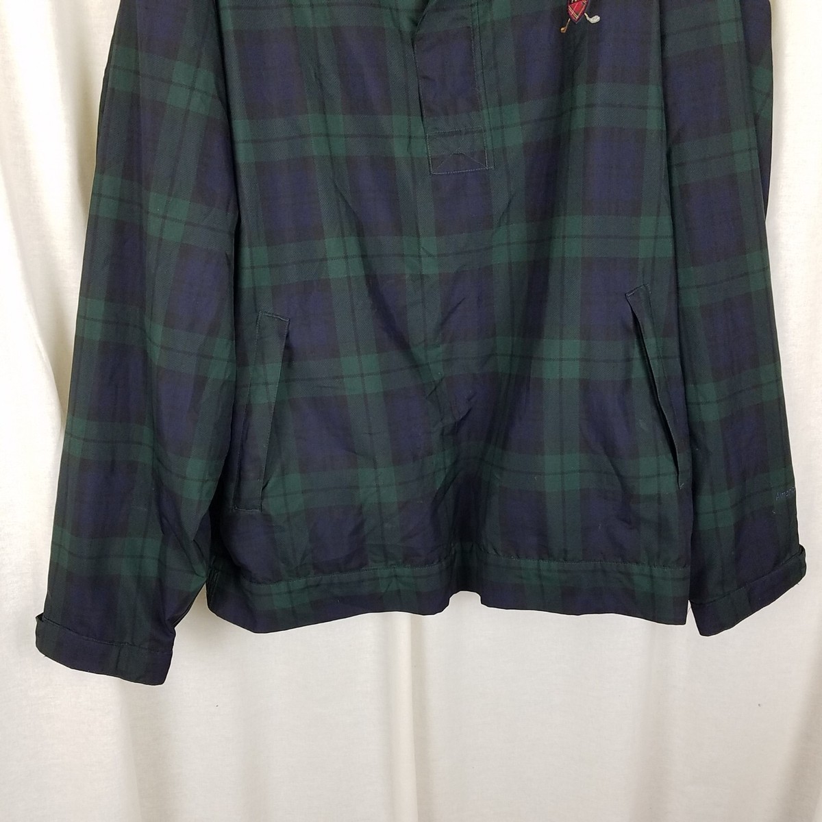 VTG Polo Golf Blackwatch Plaid 1/4 Zip Pullover Windbreaker VTG Polo Golf Blackwatch Plaid 1/4 Zip Pullover Windbreaker