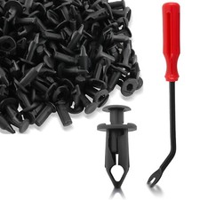 120pcs Bumper Clips 8mm Car Hood Fender Push Rivets Retainer Fasteners For Honda