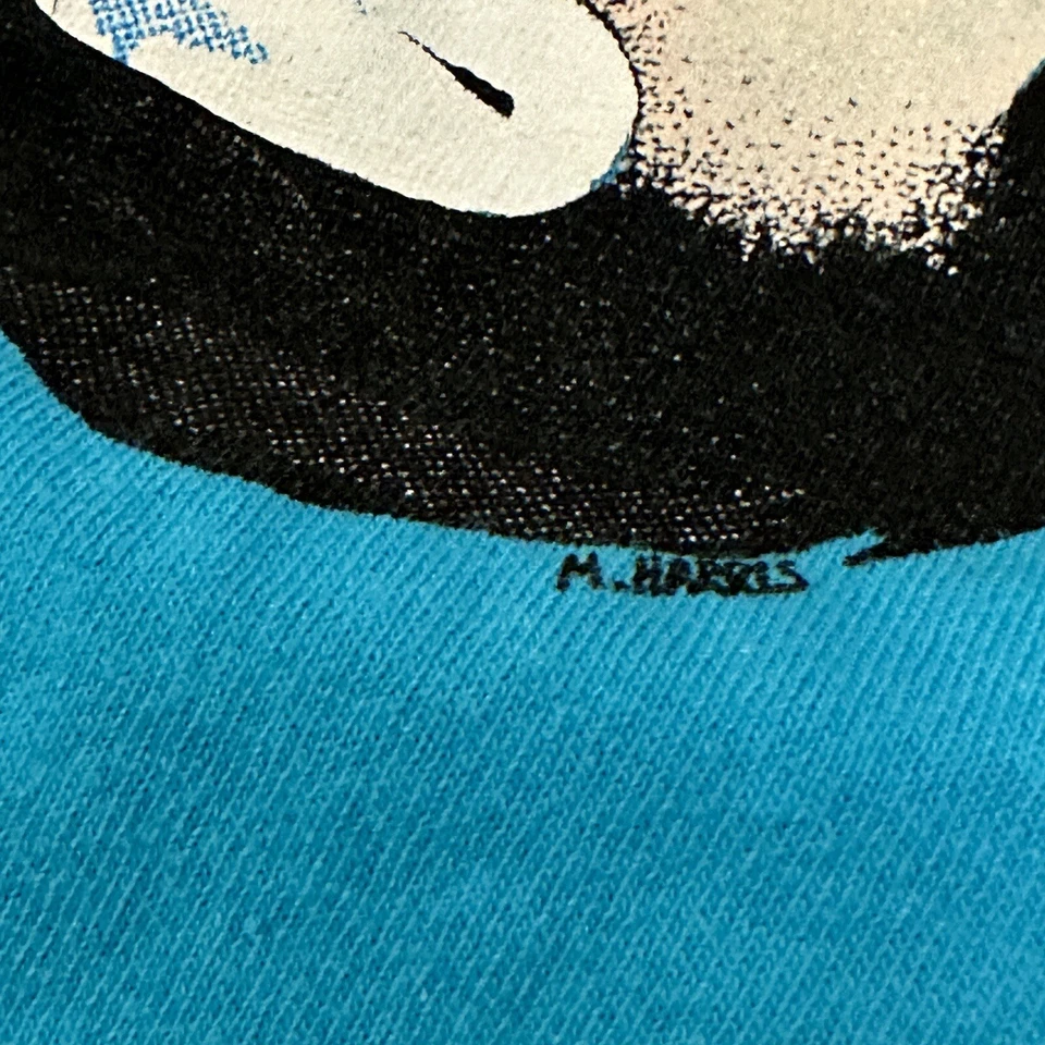 Camiseta vintage años 90 M Harris Art Rostros de payasos etiquetada pequeña Foto 3 de 4