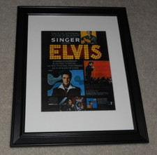 Framed 1968 Elvis TV Special Ad Mini-Poster NBC RCA Promo 14"x17"