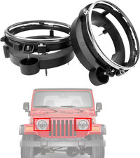 LH  RH Headlight Bulb Brackets Buckets Kit for Jeep Wrangler 1997-2006 Left 