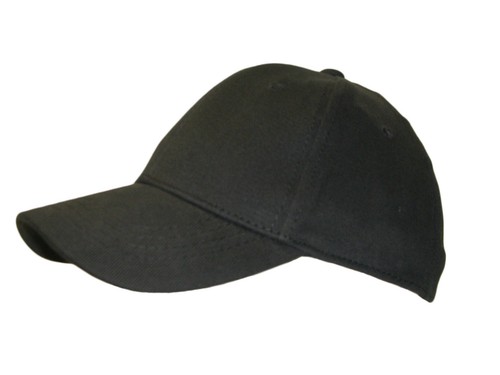 Black Flex Fit Fitted Baseball Cap 