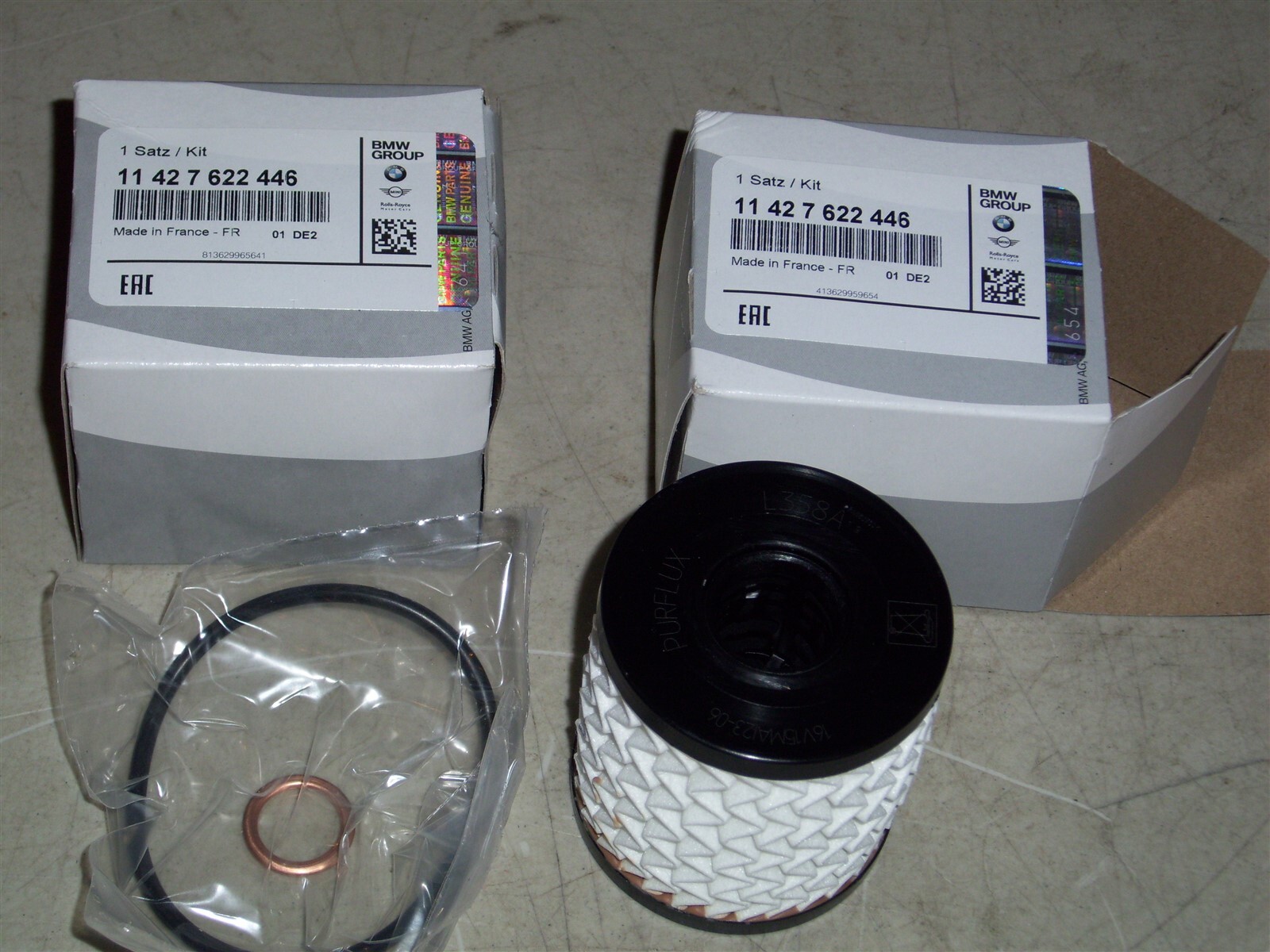 2012 Mini Cooper Oil Filter Lot of 2 OEM 1.6