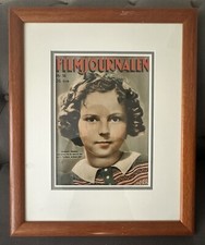 1938 Shirley Temple Magazine Cover Film Journal Framed UV Glass Archival 