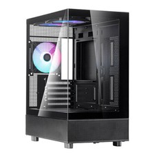 Silverstone LD04-B-ARGB Lucid 04 270  View Micro-ATX CASE Black 