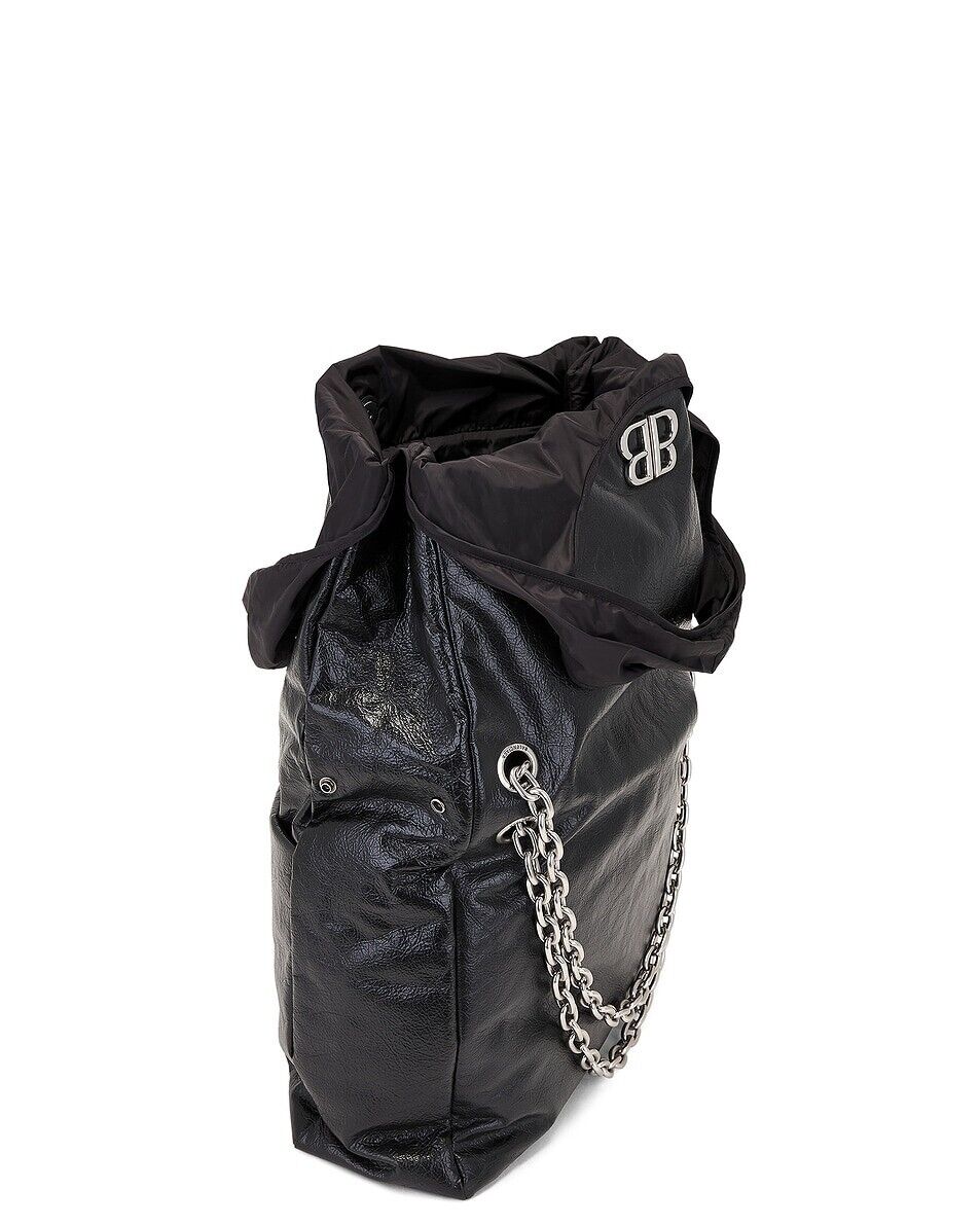BALENCIAGA Monaco Large Chain Plus $4250 Black Shoulder Bag BALENCIAGA Monaco Large Chain Plus $4250 Black Shoulder Bag
