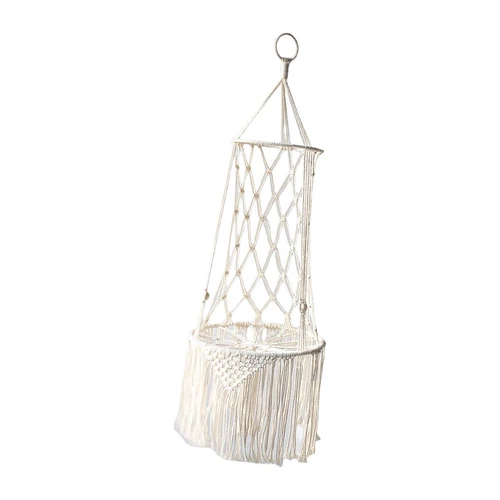 Macrame Cat Bed Macrame Hanging Pet Bed Woven Ceiling Hanging Cat Hammock - Picture 4 of 6