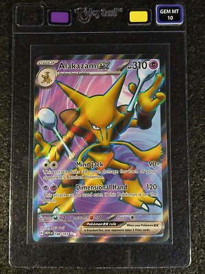 2025 Pokémon 151 Alakazam EX 188/165 Full Art Ultra Rare - Taby