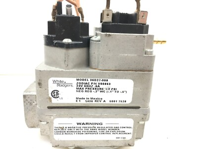 #ad Zodiac V00863 White Rodgers 36D27 908 36D27 908 Gas Valve in out 3 4quot; used #G60 $95.00
