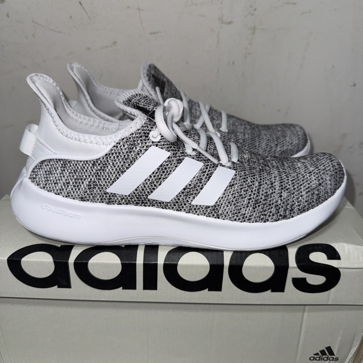 adidas gazelle silver green womens Adidas Womens Cloudfoam Pure Running Shoes