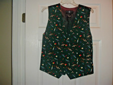Warner Brothers Studios Store Wile E Coyote  Roadrunner Vest Sz Small Silk 90's