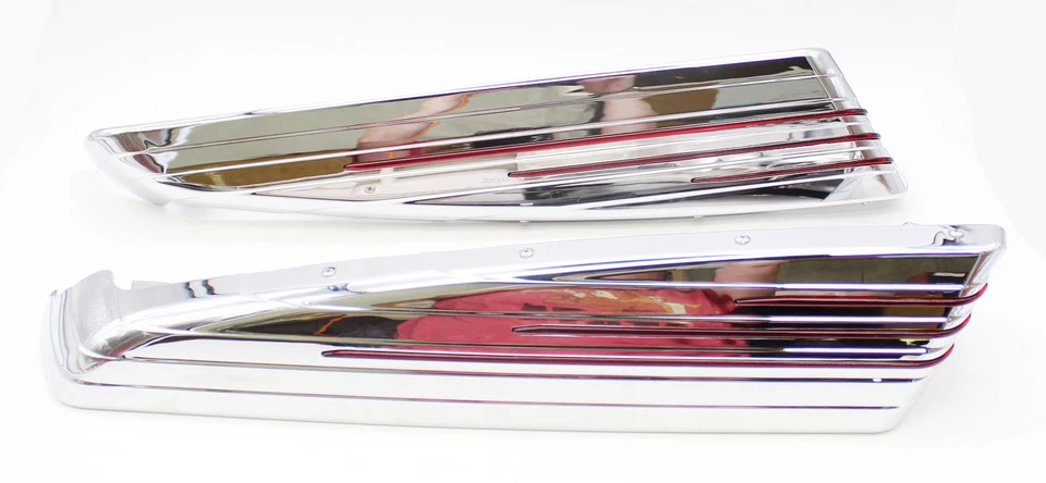 Kuryakyn Chrome Red Led Lighted Saddlebag Extensions Part Number - 7292 - Image 3 of 4