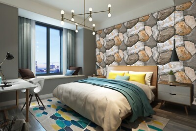 3D Rock Pattern ZHUA272 Wallpaper Wall Murals Removable Self-adhesive Ann