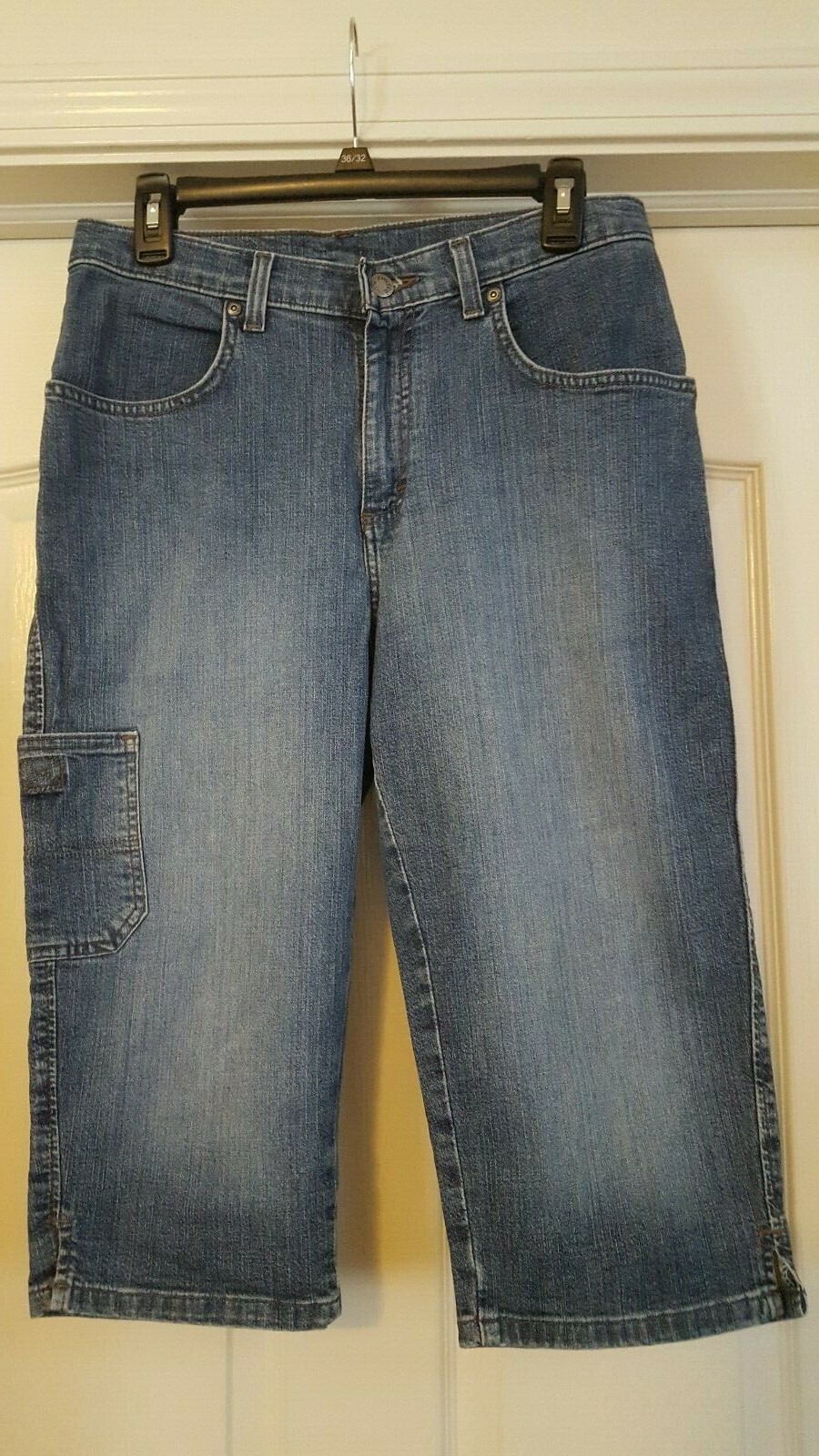 LADIES LEE WOMANS DENIUM CAPRI JEANS DENIUM BLUE … Gem