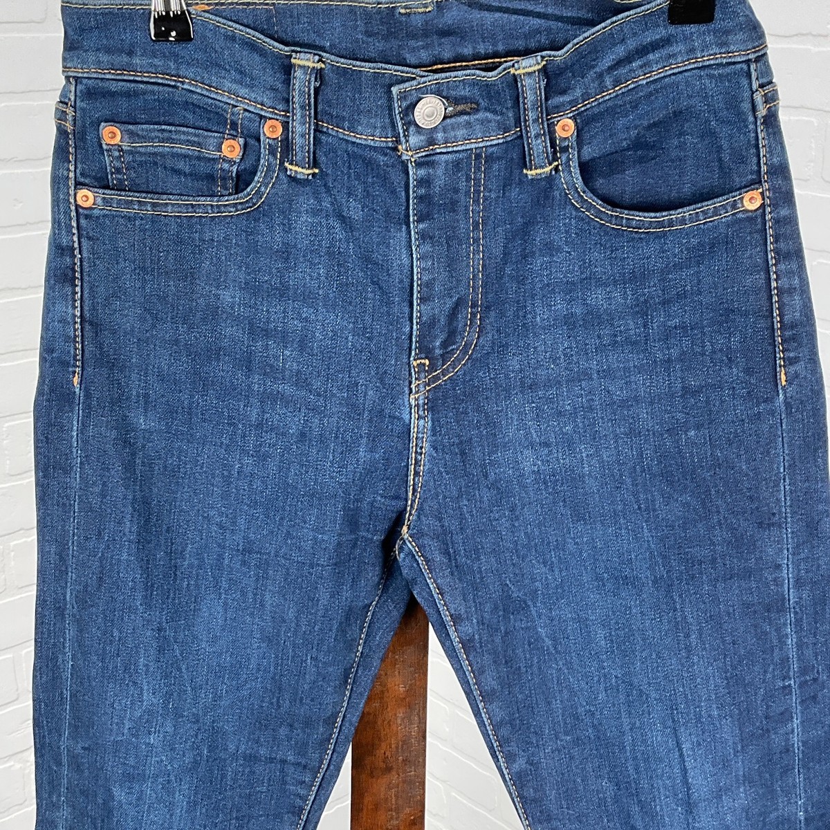 Levis 510 Jeans Men 29W x 28.5L Dark Blue Skinny Stretch Denim PC9