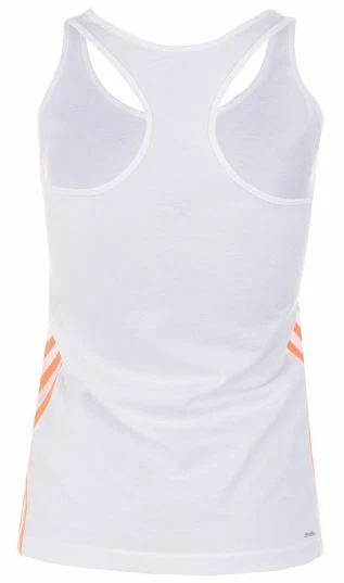 Ladies RACERBACK TOP Wicking SPORT Vest ADIDAS Essentials White T Shirt | L XL - Image 3 of 4